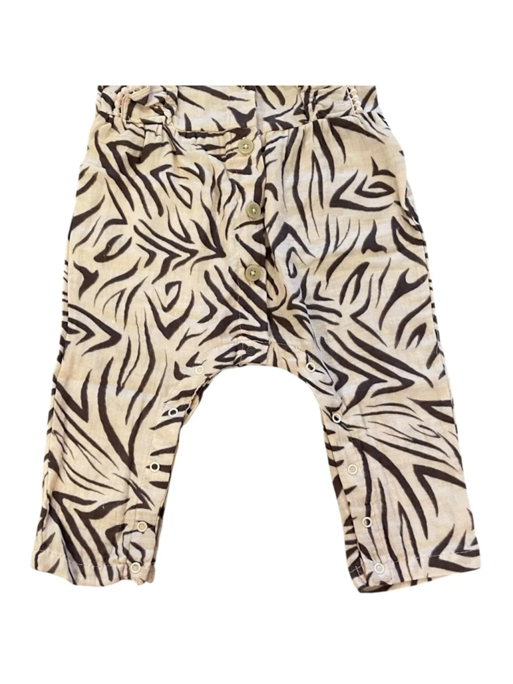 Jessica Simpson Girls Size 12 Month Zebra Print One Piece Romper Coverall NWT